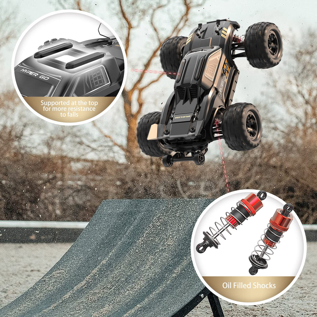 H16BM 1/16 RTR Brushless Fast RC Cars, Max 42mph