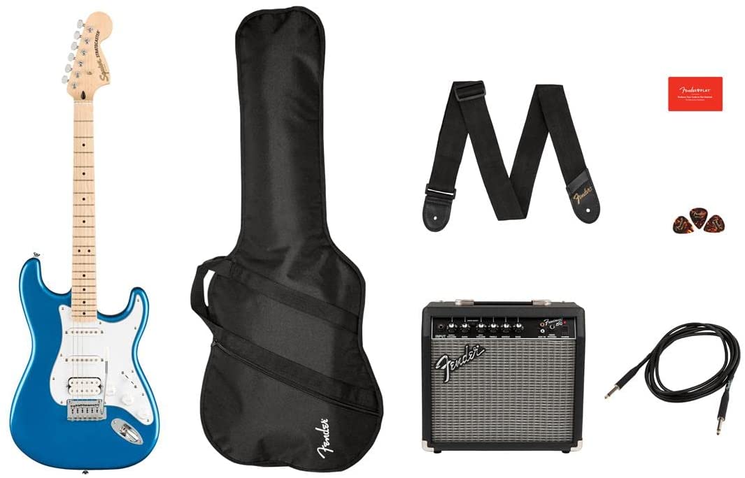Pack, HSS, Maple Fingerboard, Lake Placid Blue Configuration C