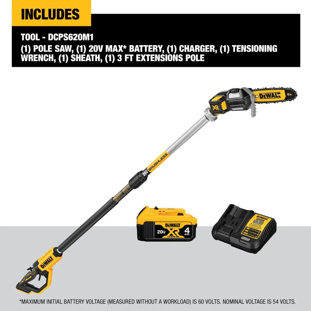 8-Inch Lithium-Ion Cordless Pole Saw Kit