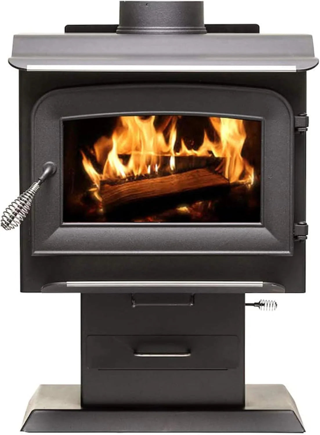 AW1120E-P 1200 Sq. Ft. Pedestal Wood Stove