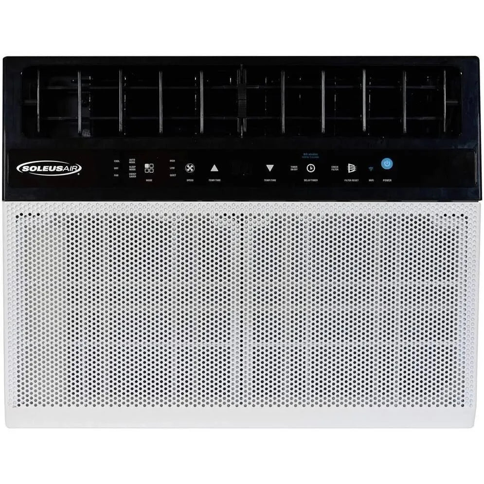 8,000 BTU Hybrid (saddle) Window Air Conditioner with WiFi - 8,000 BTU (White)