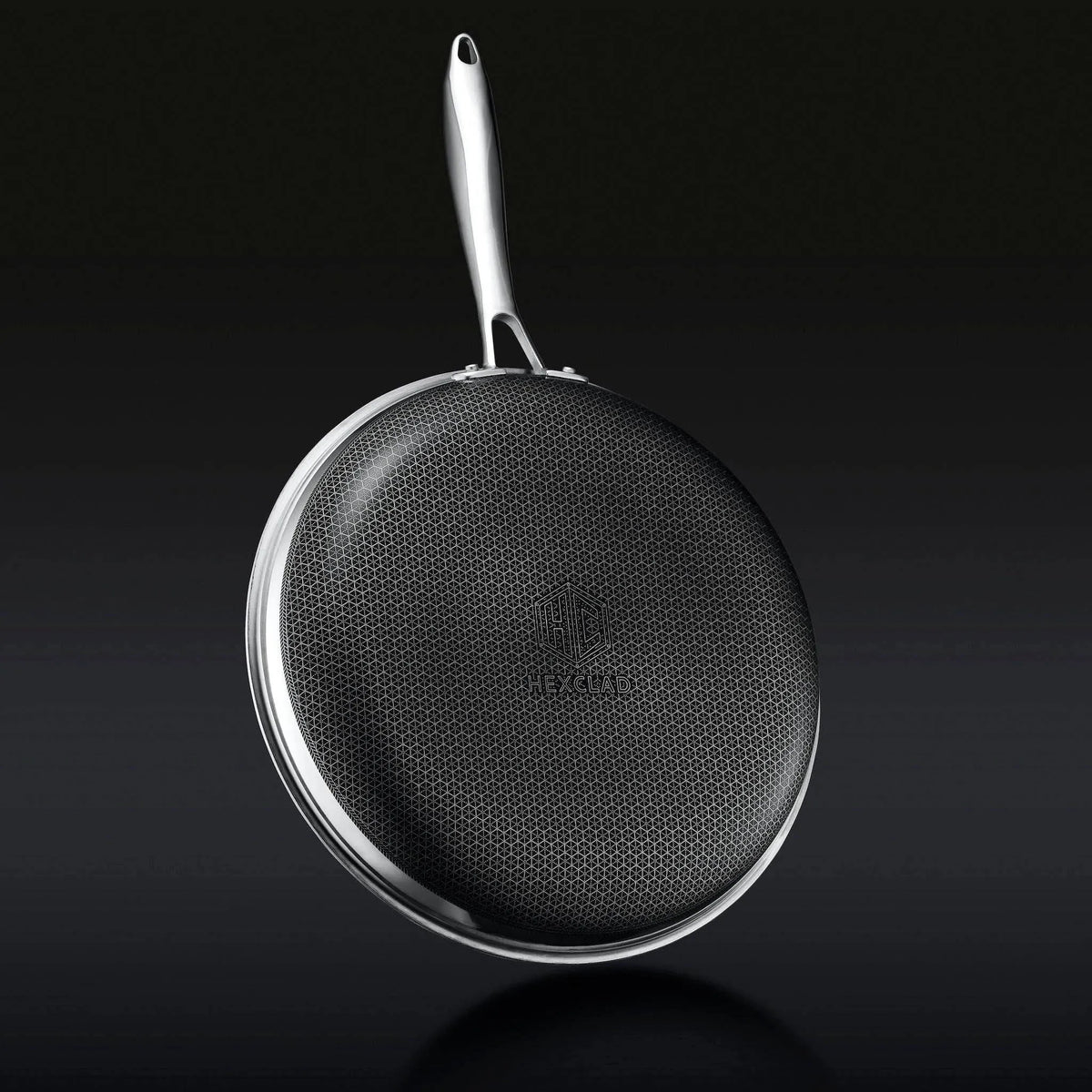6-Piece Hybrid Stainless Steel Cookware Pan Set with Glass Lids