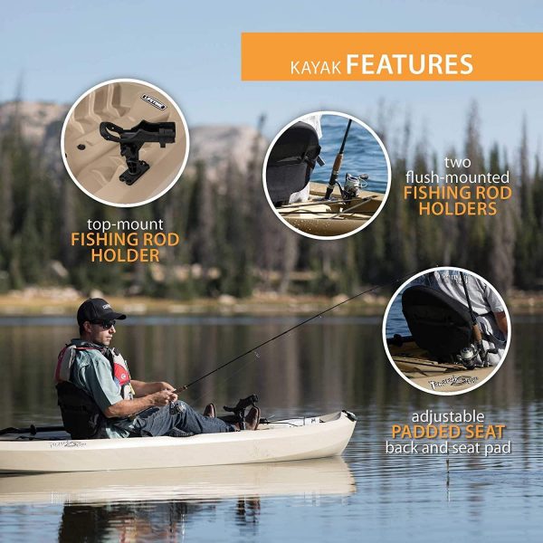 90806 100 Fishing Kayak C 2 Pack (Paddles Included)