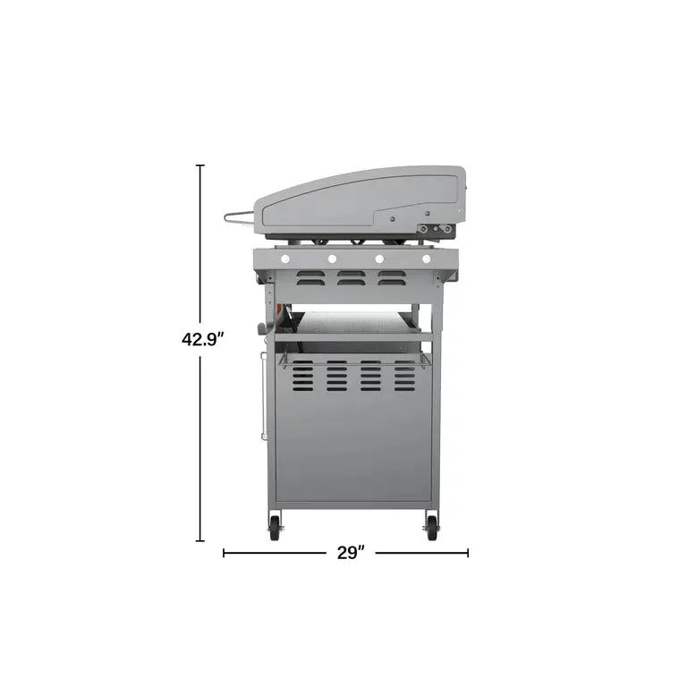 4-Burner 36" Griddle Cooking Station with Hood