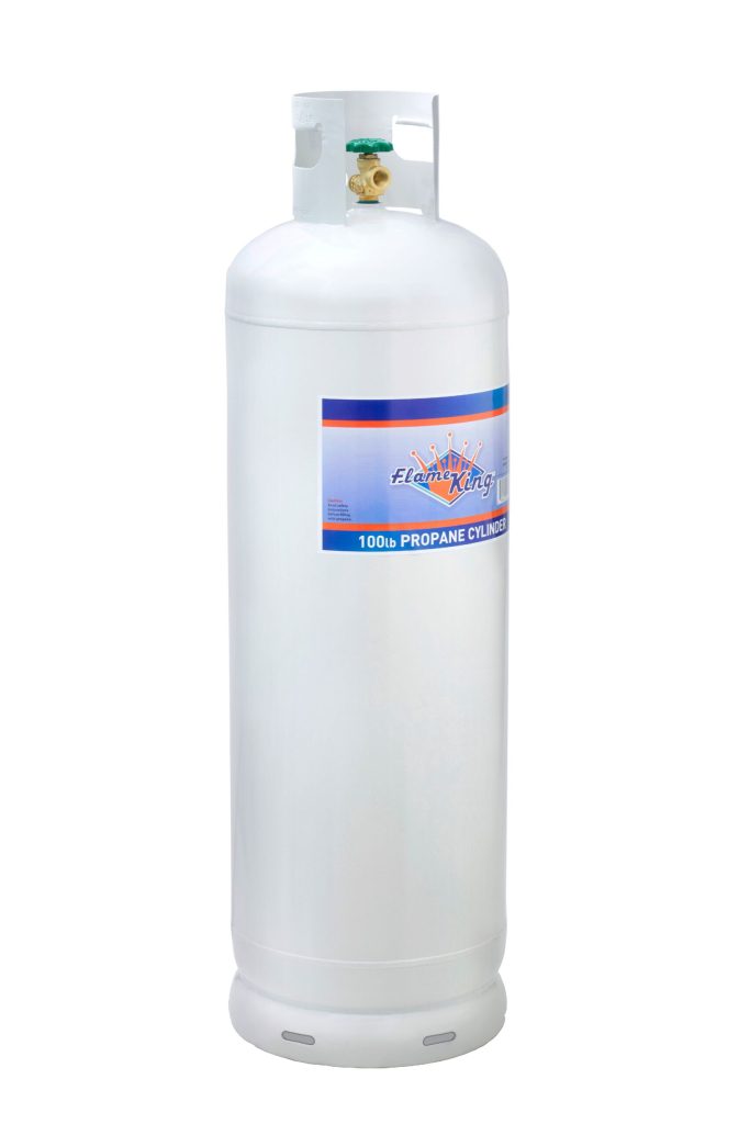 100 lb Steel Propane Cylinder with OPD Valve, DOT Approved, Rust-Resistant, for Grills& Heaters