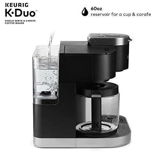 Single-Serve and 12-Cup Carafe Drip Coffee Brewer, Black