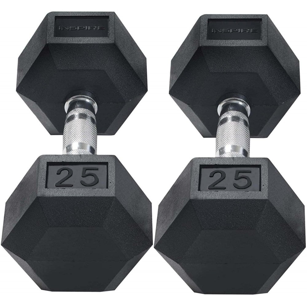 210 lb. (5-30 lb.) Rubber Dumbbell Set with 6 pair Vertical Rack