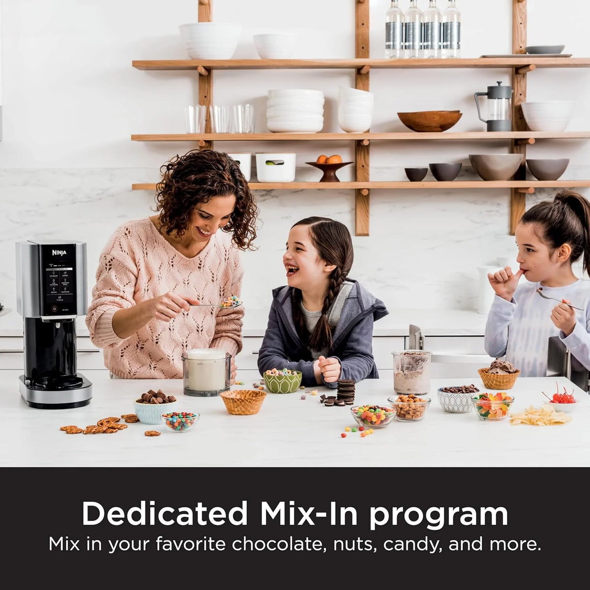 NC301 Ice Cream Maker with 7 One-Touch Programs, 2 Pint Containers and Lids