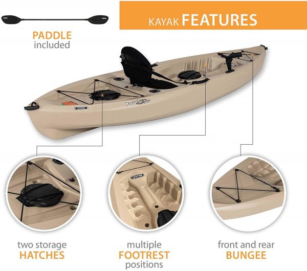 90806 100 Fishing Kayak C 2 Pack (Paddles Included)