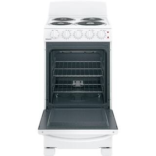 20 in. 4 Burner Element Free-Standing Electric Range in White Configuration B