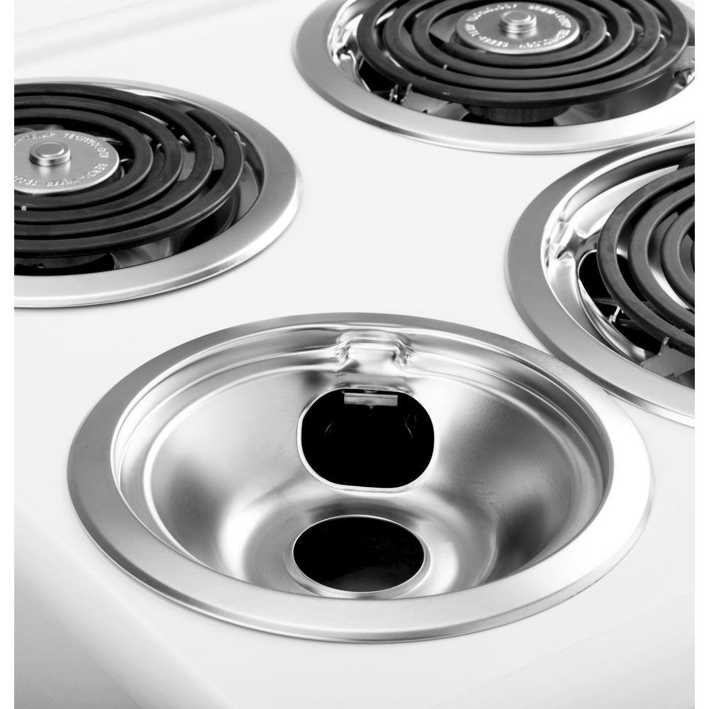 20 in. 4 Burner Element Free-Standing Electric Range in White Configuration B