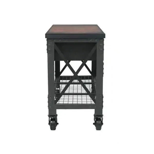 Building Products 72 in. 3-Drawers Rolling Industrial Workbench and Wood Top Configuration B