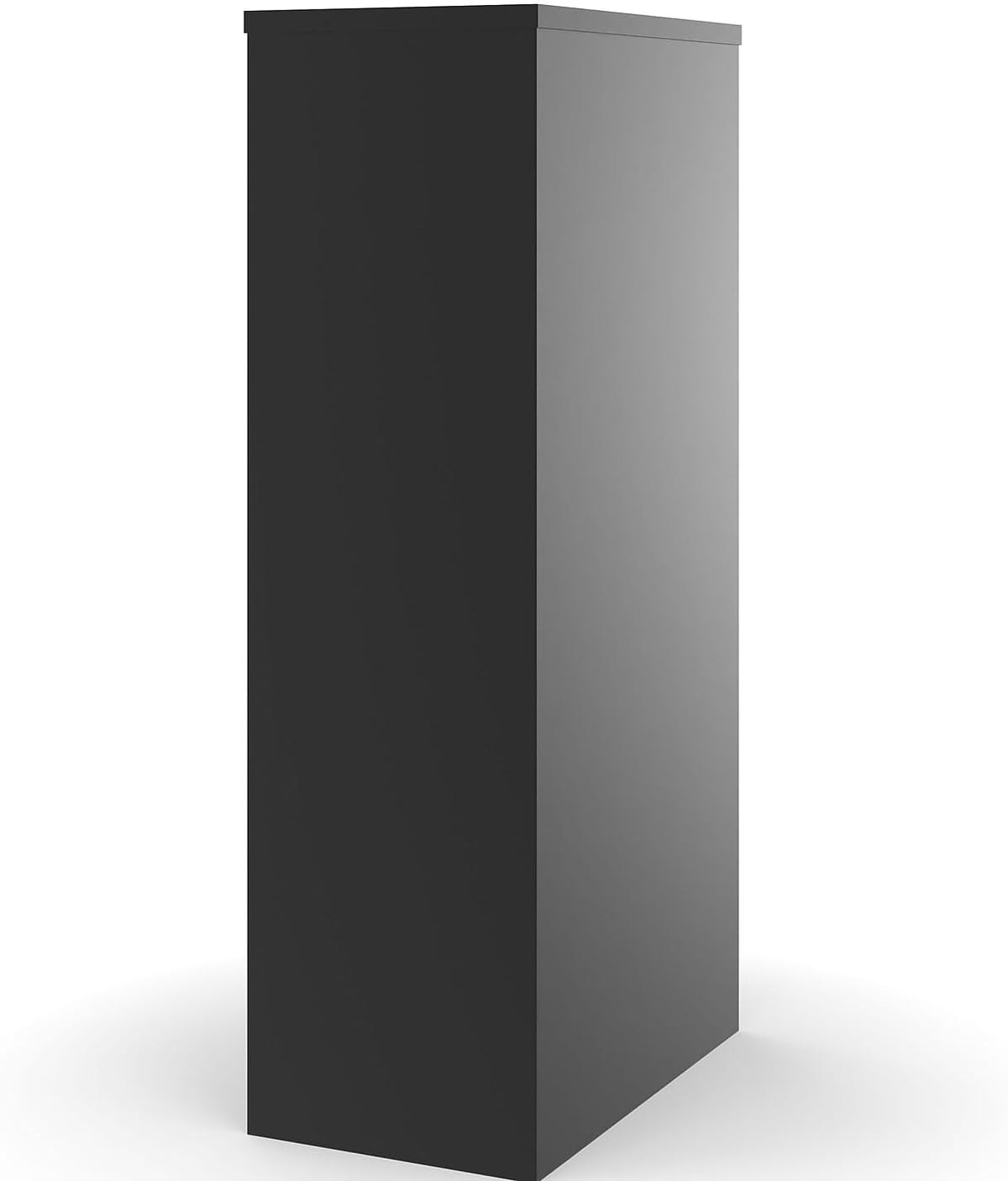 4-Drawer Lockable File Cabinet, Black