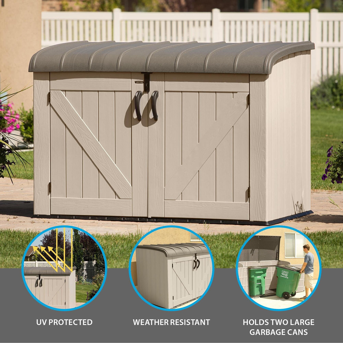 Horizontal Storage Shed (75 cubic feet), 60170