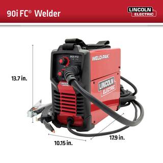 90i FC Flux-Cored Wire Feeder Welder (No Gas) K5255-1 Configuration B