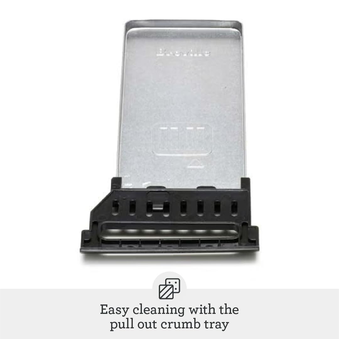 Die-Cast Smart Toaster, 2-Slice, Brushed Stainless Steel