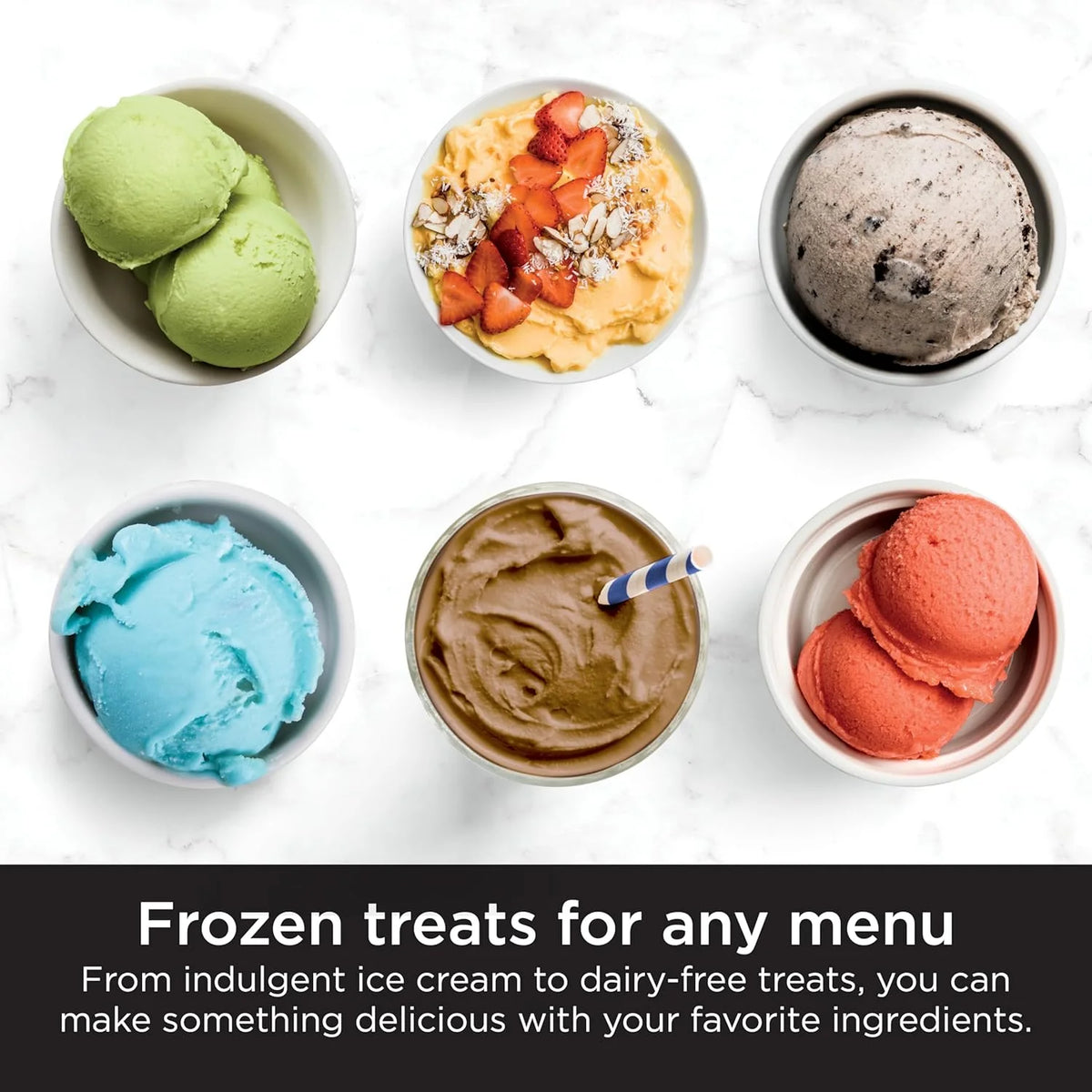 NC301 Ice Cream Maker with 7 One-Touch Programs, 2 Pint Containers and Lids
