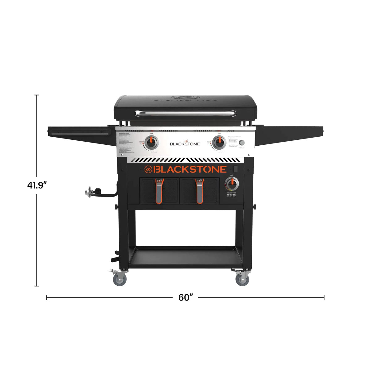 Clearance Sale 2-Burner 28" Griddle with Electric Air Fryer and Hood