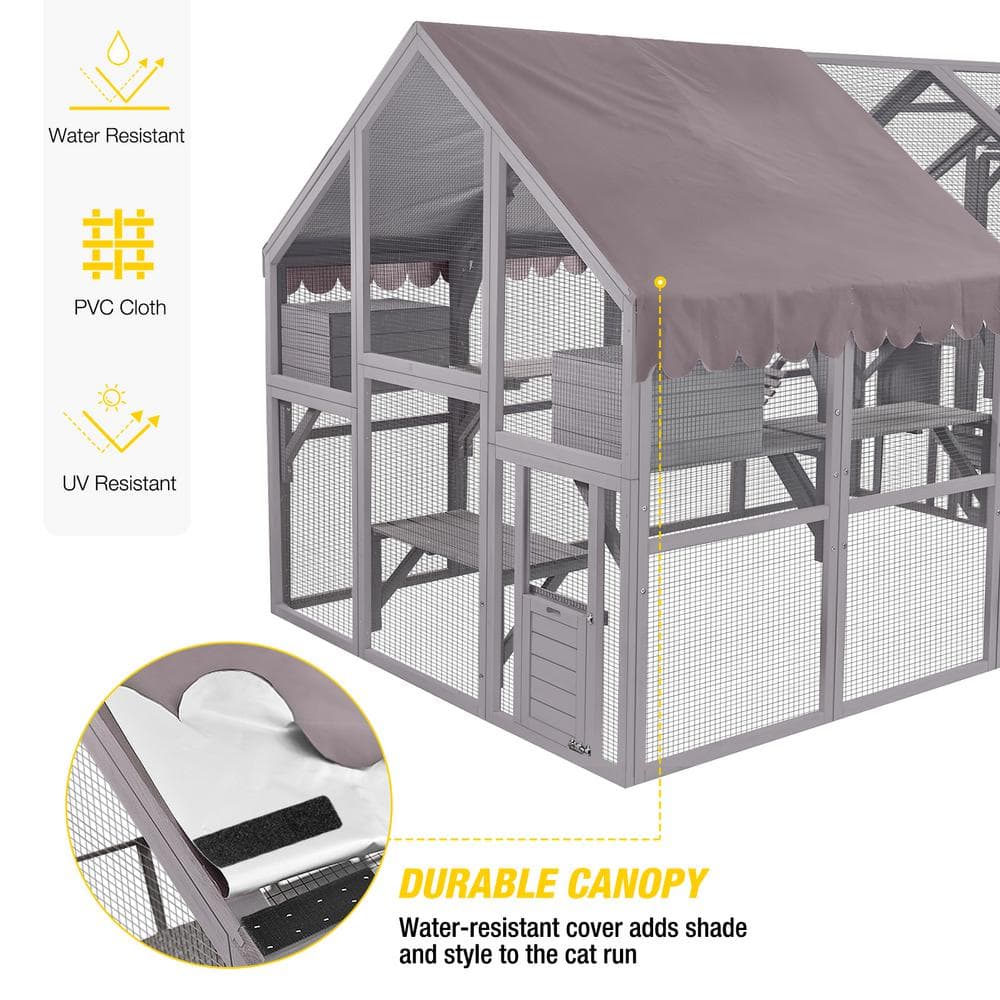 Outdoor Cat Run: Large Cat Enclosure