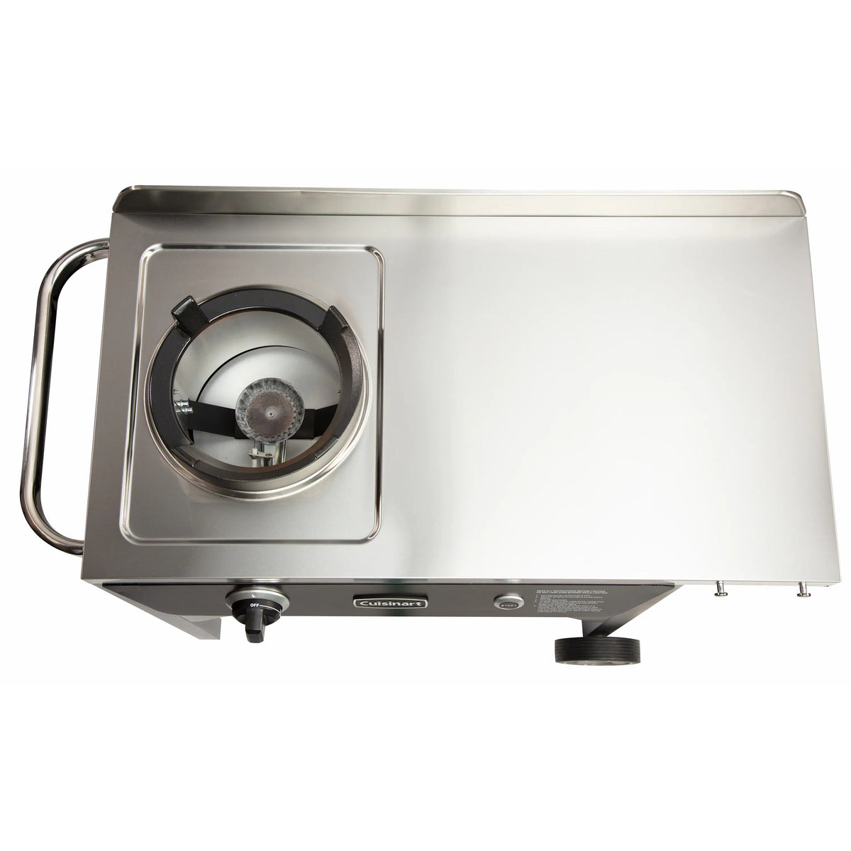 Outdoor Wok Station, 50,000 BTU Propane Outdoor Wok Burner w Prep Table, 14 Carbon Steel Wok for Stir Fry, Searing, BBQ Black