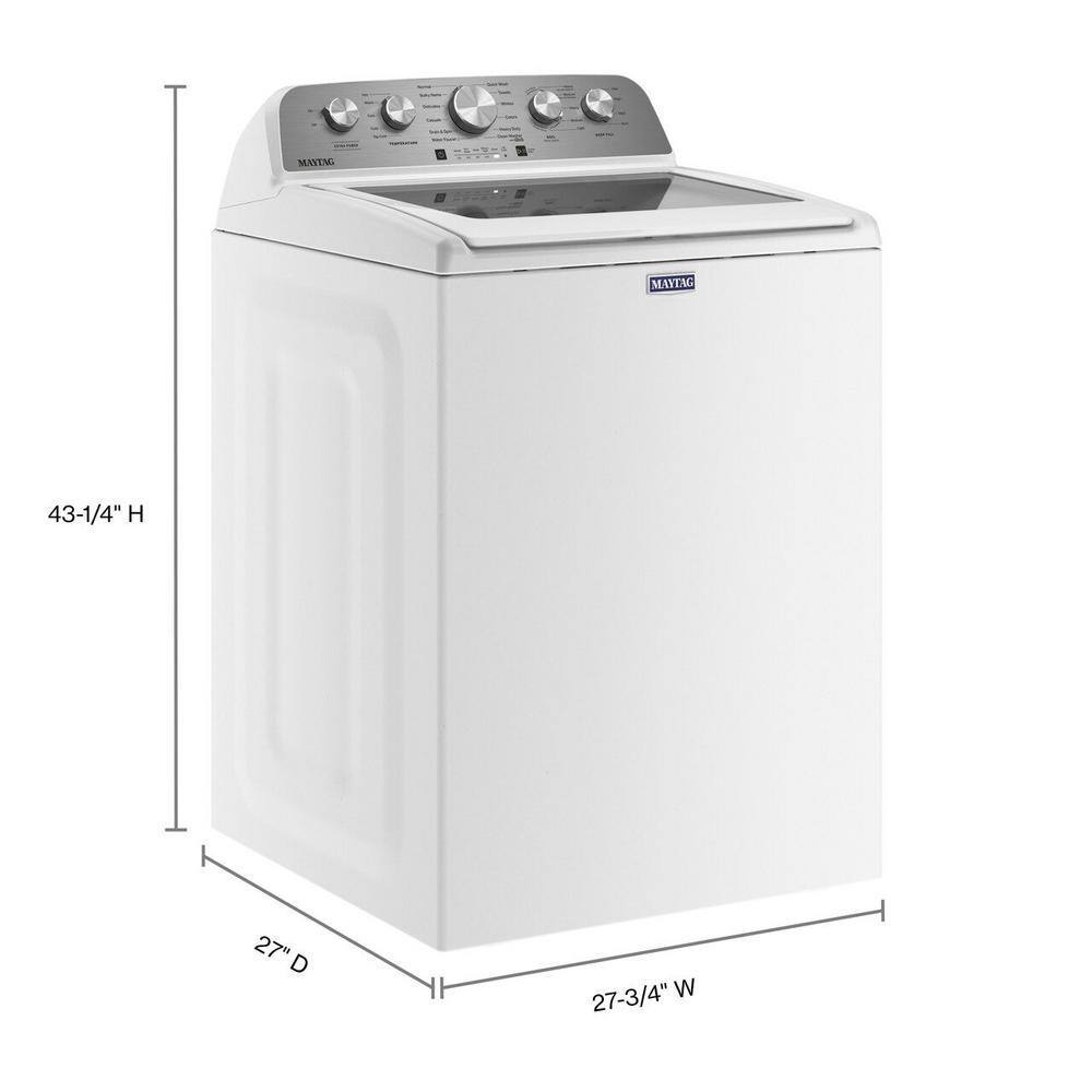 4.8 cu. ft. Top Load Washer with Extra Power Boost, White MVW5430MW