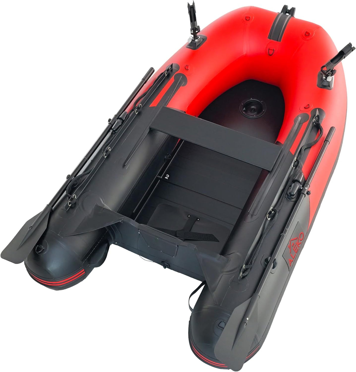Inflatable Boat| Yacht Dinghy Tender Raft| Multi Person Fishing Boat| Aluminum Floor Oars| Fishing Rod Holders| Heavy-Duty PVC| 2024 Model