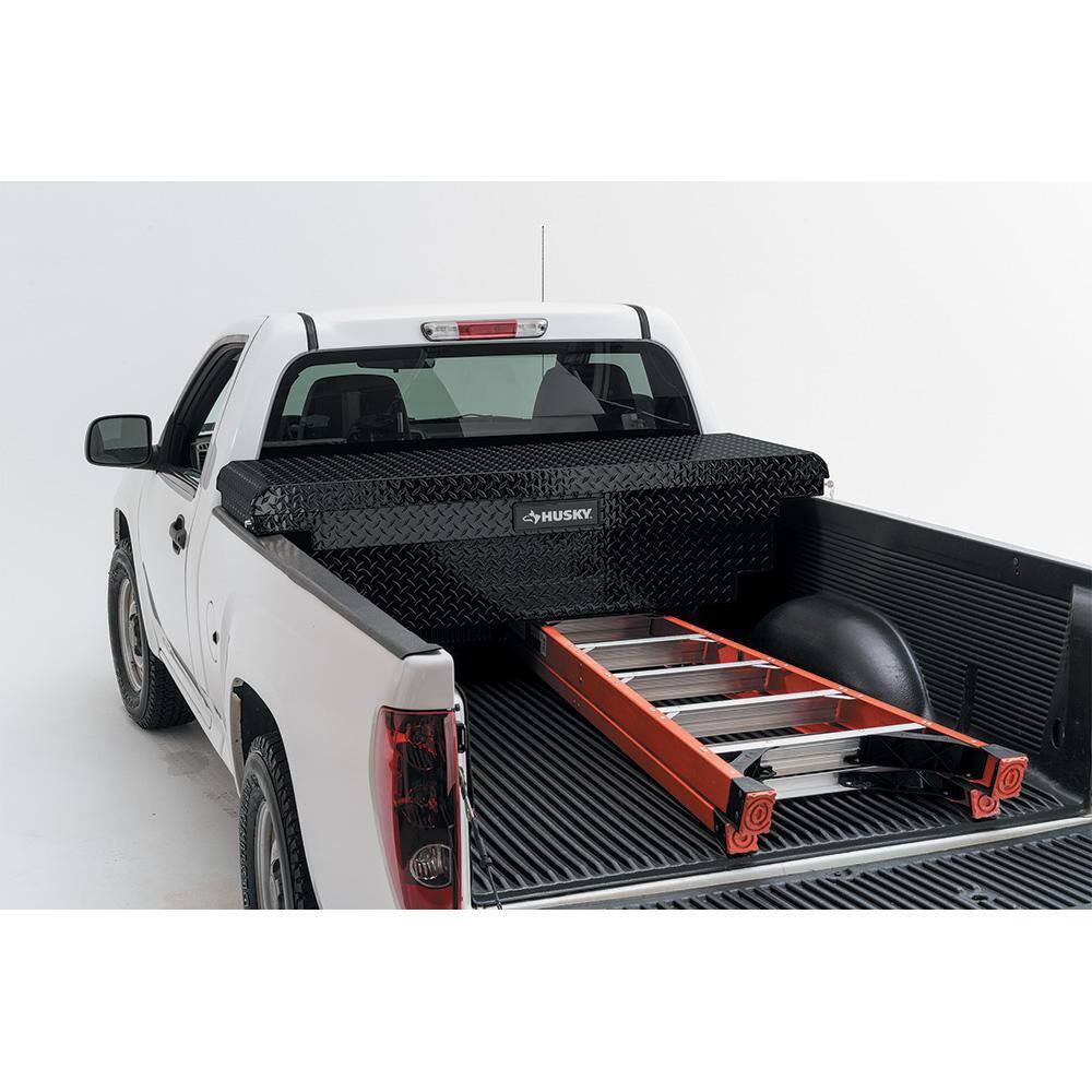 61.86 Matte Black Aluminum Low Profile Truck Box for Mid-Size Trucks
