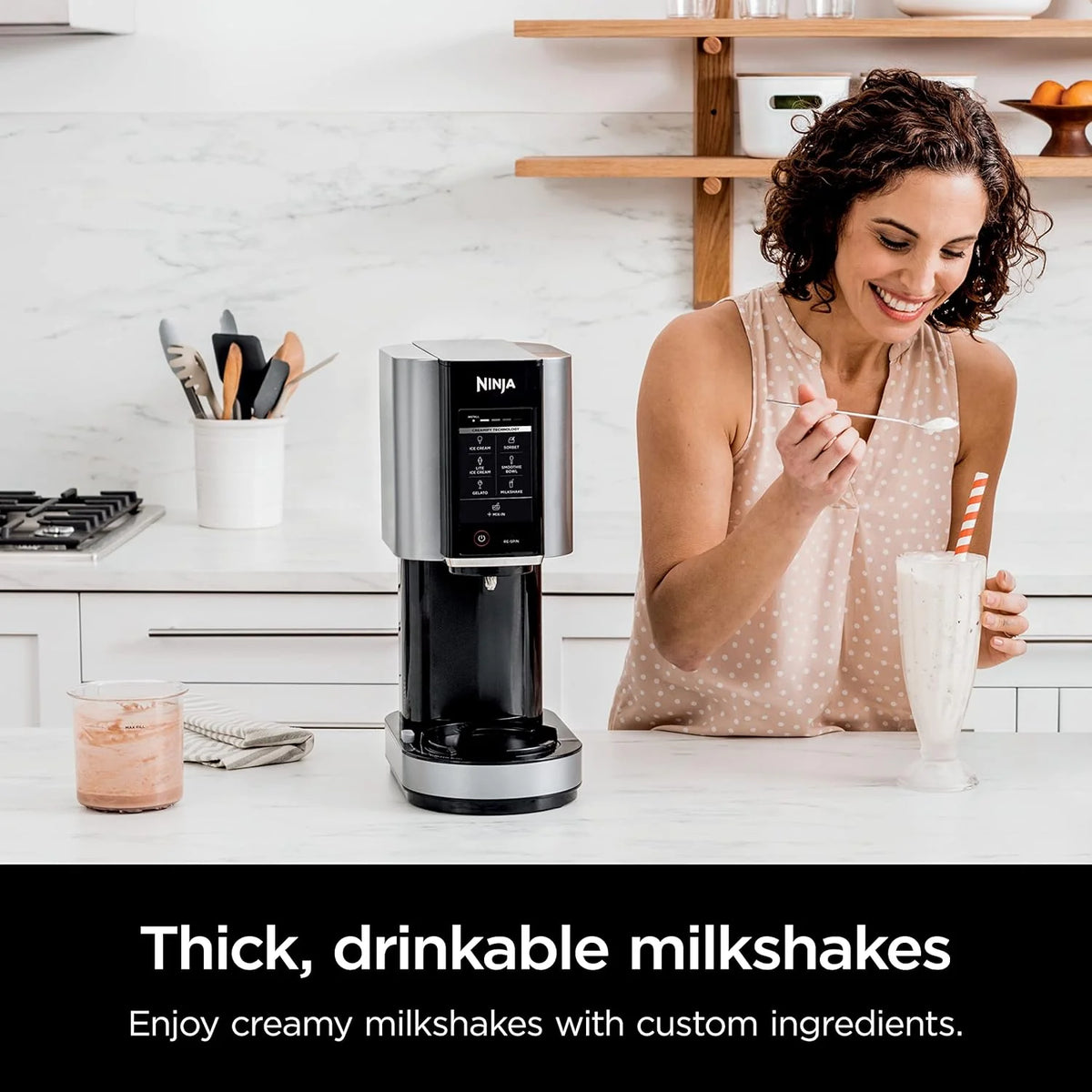 NC301 Ice Cream Maker with 7 One-Touch Programs, 2 Pint Containers and Lids