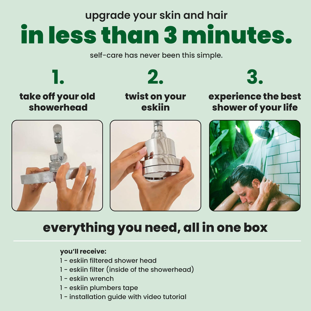 Filtered Showerhead With Filters For Healthy Hair& Skin