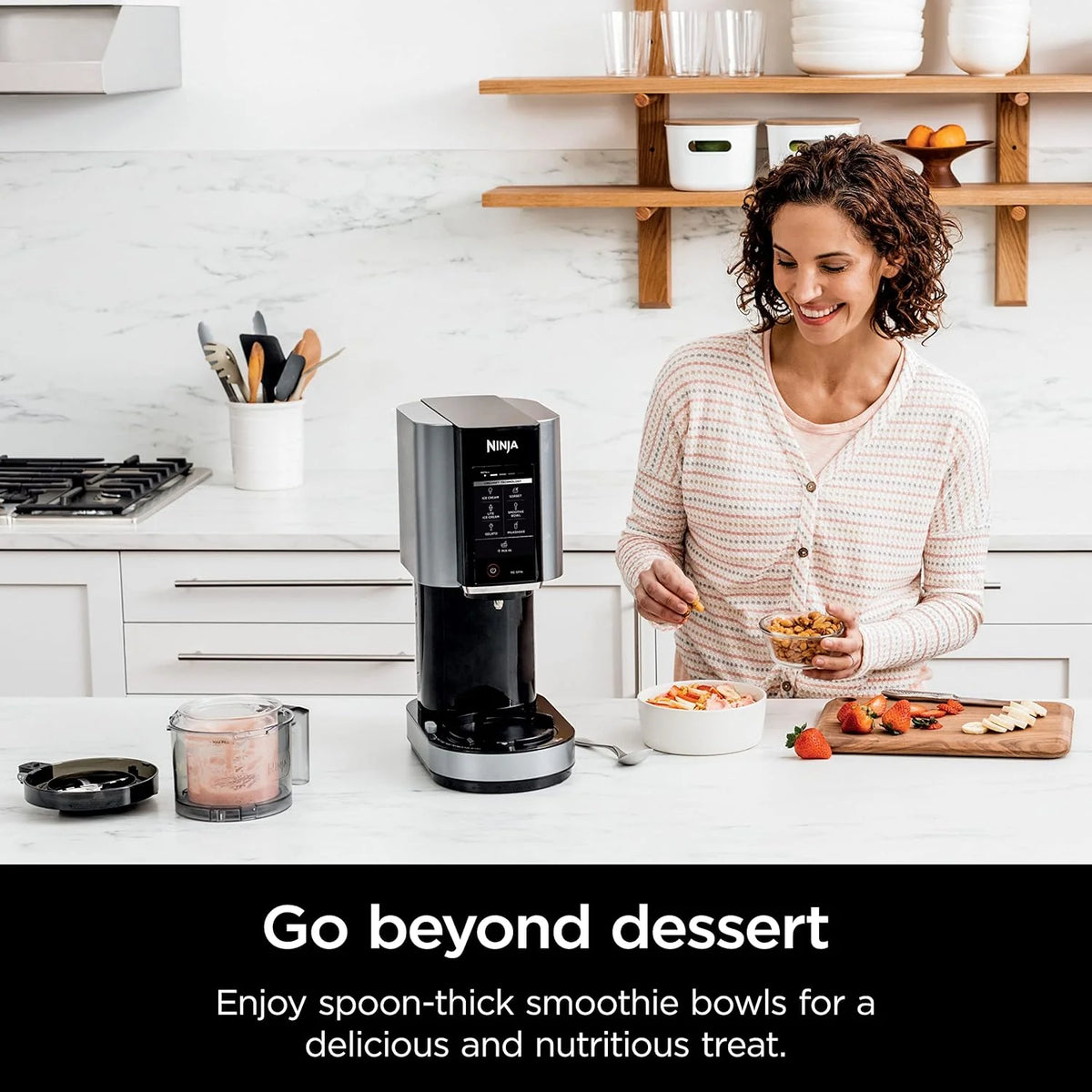 NC301 Ice Cream Maker with 7 One-Touch Programs, 2 Pint Containers and Lids