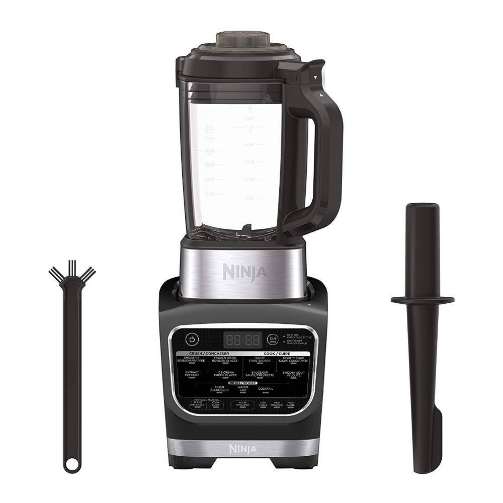 Cold& Hot Blender With 1400 Peak Watts Nonstick Glass Pitcher (HB152), 64 oz, Black