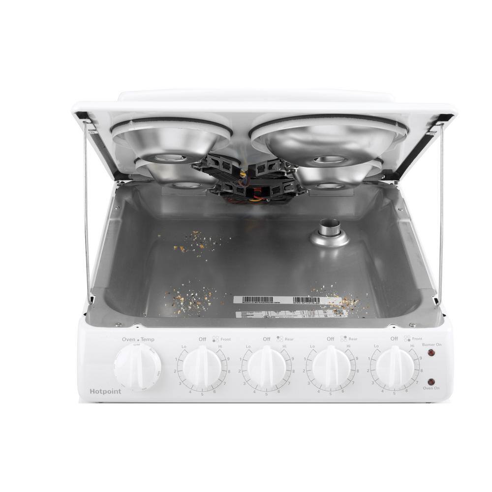 20 in. 4 Burner Element Free-Standing Electric Range in White Configuration B