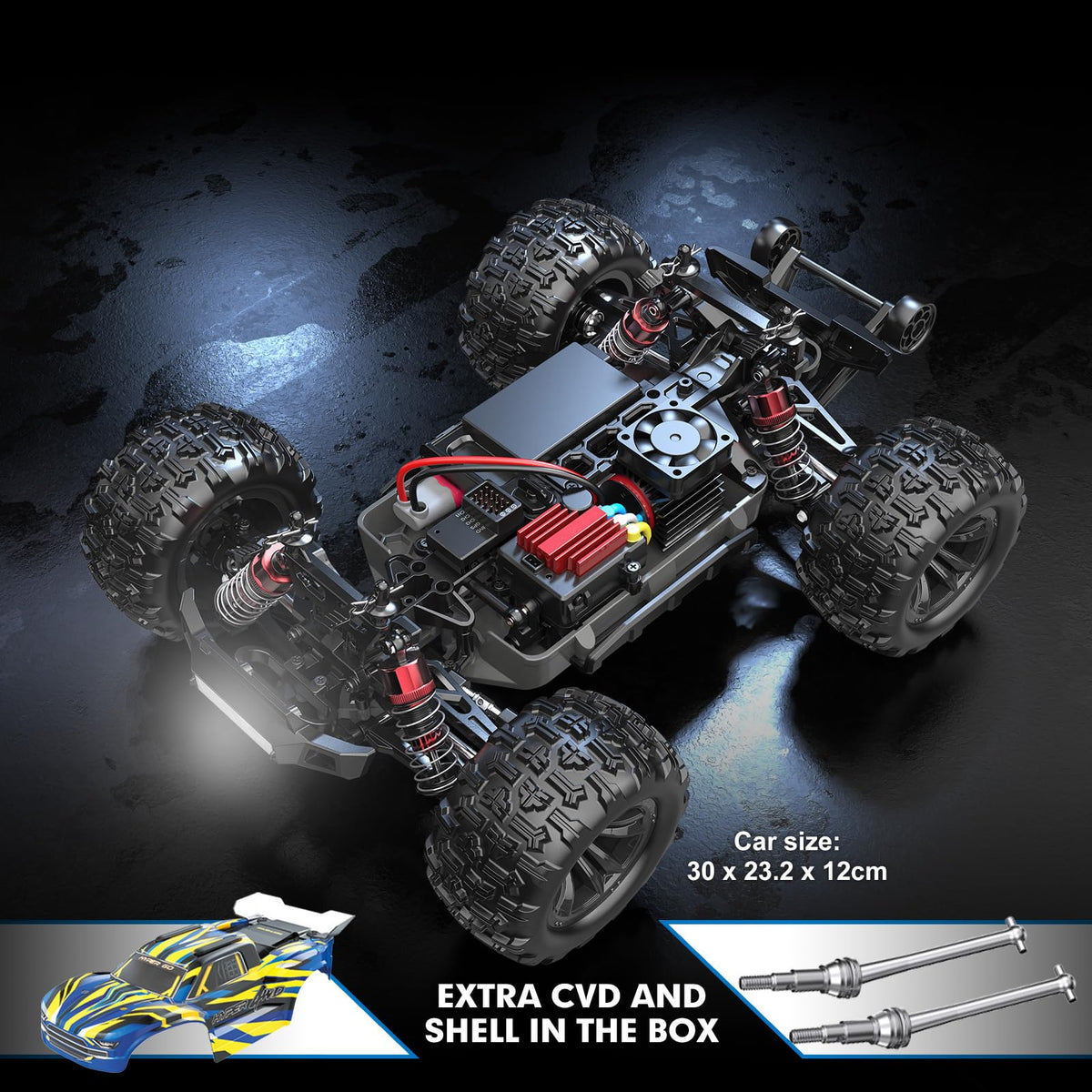 H16BM 1/16 RTR Brushless Fast RC Cars, Max 42mph