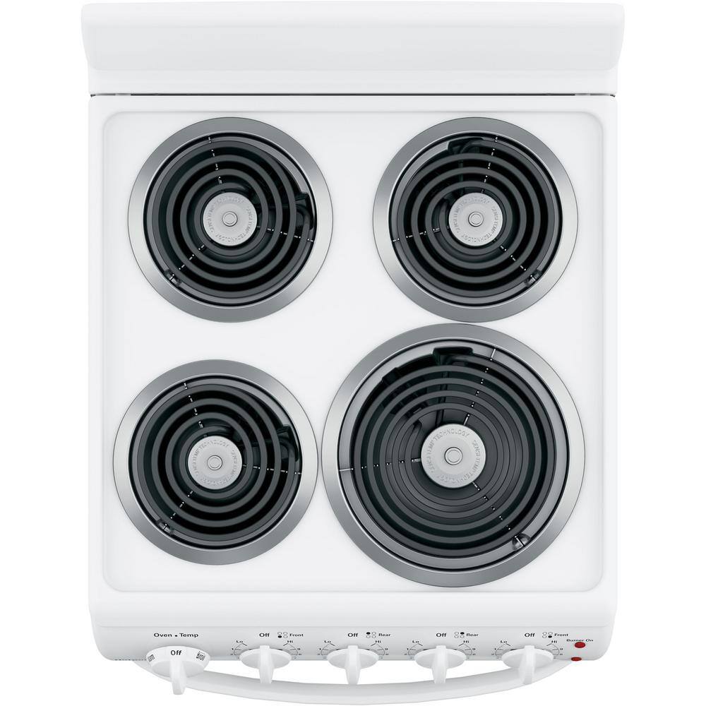 20 in. 4 Burner Element Free-Standing Electric Range in White Configuration B